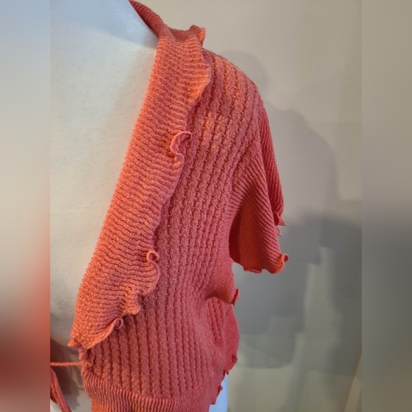 Short Sleeve Knit Cardigan - Picture 4 of 7